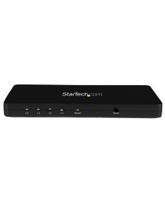 StarTech.com 4K HDMI 4-Port Video Splitter – 1x4 HDMI Splitter w/ Solid Aluminum Housing – 4K 30Hz