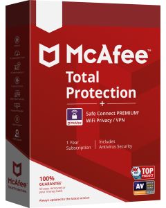 McAfee Total Protection Antivirus security 5 license(s) 1 year(s)