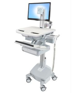 Ergotron StyleView Aluminium, Grey, White Flat panel Multimedia cart