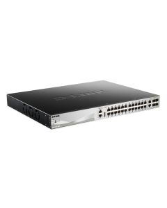 D-Link DGS-3130-30PS network switch Managed L3 Gigabit Ethernet (10/100/1000) Power over Ethernet (PoE) Black, Grey