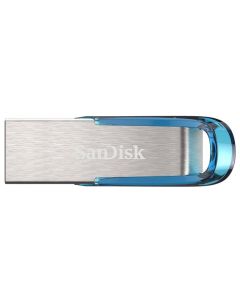 SanDisk Ultra Flair USB flash drive 64 GB USB Type-A 3.2 Gen 1 (3.1 Gen 1) Blue, Silver