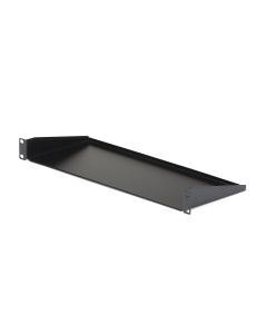 StarTech.com 1U Server Rack Shelf - Universal Rack Mount Cantilever Shelf for 19" Network Equipment Rack & Cabinet - Heavy Duty Steel – Weight Capacity 33lb/15kg - 7" Deep Tray, Black