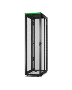 APC Easy Rack, 48U, Black, With Roof, Castors, Feet, 4 Brackets, and Bottom, No Side Panels, 2258H x 600W x 1200D mm