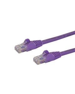 StarTech.com 5m CAT6 Ethernet Cable - Purple CAT 6 Gigabit Ethernet Wire -650MHz 100W PoE RJ45 UTP Network/Patch Cord Snagless w/Strain Relief Fluke Tested/Wiring is UL Certified/TIA