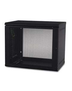 APC NetShelter 9U Wallmount Rack Cabinet Single Hinged Switch Depth Unassembled