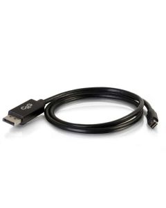 C2G 2m Mini DisplayPort to DisplayPort Adapter Cable 4K UHD - Black