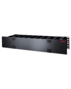 APC NetShelter Cable Management, Horizontal Cable Manager, 2U, with Cable Tie, Single Side with Cover, 482 x 89 x 165 mm