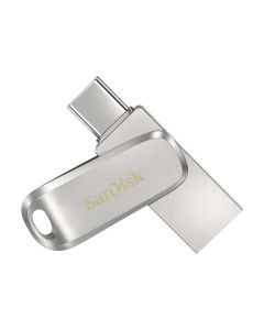 SanDisk Ultra Dual Drive Luxe USB flash drive 64 GB USB Type-A / USB Type-C 3.2 Gen 1 (3.1 Gen 1) Stainless steel