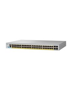 Cisco Catalyst 2960L-SM-48PS Network Switch, 48 Gigabit Ethernet PoE+ Ports, 370W PoE Budget, four 1 G SFP Uplink Ports, Enhanced Limited Lifetime Warranty (WS-C2960L-SM-48PS)