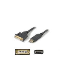 AddOn Networks DISPLAYPORT2DVI video cable adapter DisplayPort DVI Black