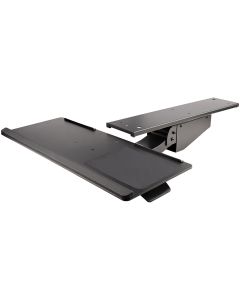 StarTech.com Under Desk Keyboard Tray - Full Motion & Height Adjustable Keyboard and Mouse Tray, 10"x26" Platform - Ergonomic Desk Mount Computer Keyboard Tray with Mouse Pad & Wrist Rest