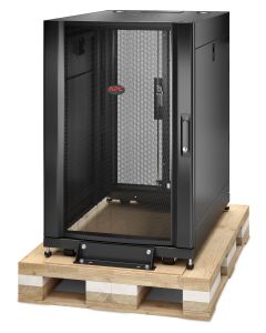 APC NetShelter SX, Server Rack Enclosure, 18U, Shock Packaging, Black, 925H x 600W x 900D mm