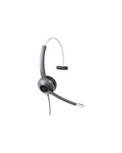Cisco Headset 521, Wired Single On-Ear 3.5 mm Headset with USB-C Adapter, Charcoal, 2-Year Limited Liability Warranty (CP-HS-W-521-USBC)