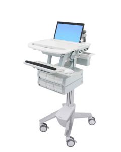 Ergotron StyleView Aluminium, Grey, White Laptop Multimedia cart