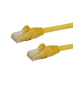 StarTech.com 1m CAT6 Ethernet Cable - Yellow CAT 6 Gigabit Ethernet Wire -650MHz 100W PoE RJ45 UTP Network/Patch Cord Snagless w/Strain Relief Fluke Tested/Wiring is UL Certified/TIA