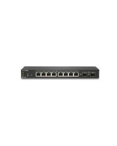 SonicWall SWS12-8POE Managed L2 Gigabit Ethernet (10/100/1000) Power over Ethernet (PoE) Black