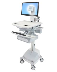 Ergotron StyleView Aluminium, Grey, White Flat panel Multimedia cart