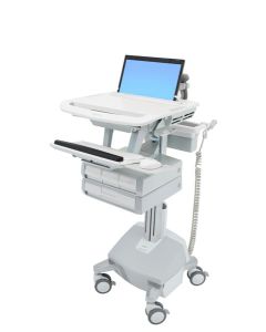 Ergotron StyleView Aluminium, Grey, White Laptop Multimedia cart