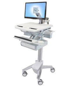 Ergotron StyleView Aluminium, Grey, White Flat panel Multimedia cart