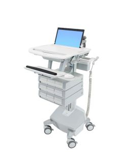 Ergotron StyleView Aluminium, Grey, White Laptop Multimedia cart
