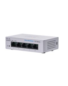 Cisco Business CBS110-5T-D Unmanaged Switch | 5 Port GE | Desktop | Ext PS | Limited Lifetime Protection (CBS110-5T-D)