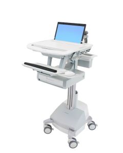 Ergotron StyleView Aluminium, Grey, White Laptop Multimedia cart