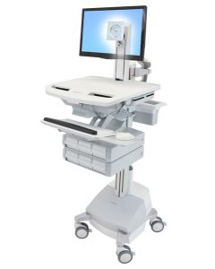 Ergotron StyleView Aluminium, Grey, White Flat panel Multimedia cart