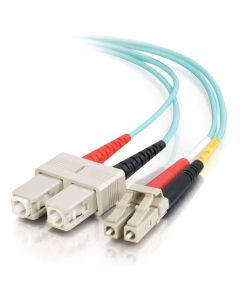 C2G 85537 InfiniBand/fibre optic cable 15 m LC SC OFNR Turquoise