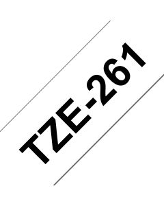 Brother TZE-261 label-making tape Black on white TZ