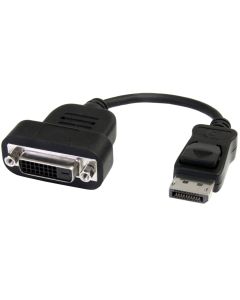 StarTech.com DisplayPort to DVI Adapter - Active DisplayPort to DVI-D Adapter/Video Converter 1080p - DP 1.2 to DVI Monitor Cable Adapter Dongle - DP to DVI Adapter - Latching DP Connector