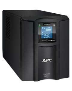 APC Smart-UPS C, Line Interactive, 2000VA, Tower, 230V, 6x IEC C13+1x IEC C19 outlets, USB and Serial communication, AVR, Graphic LCD