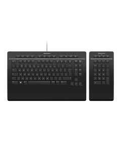 3Dconnexion Pro with Numpad keyboard Office USB + RF Wireless + Bluetooth QWERTY English Black