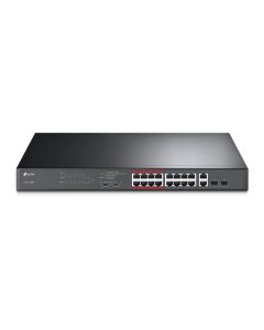 TP-Link 16-Port 10/100Mbps + 2-Port Gigabit Unmanaged PoE Switch