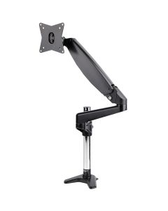 StarTech.com Desk Mount Monitor Arm for Single VESA Display up to 32" or 49" Ultrawide 8kg/17.6lb - Full Motion Articulating & Height Adjustable - C-Clamp, Grommet - Single Monitor Arm