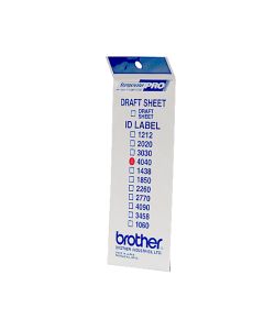 Brother ID4040 printer label White