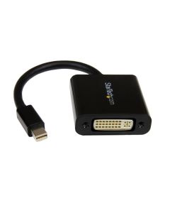 StarTech.com Mini DisplayPort to DVI Adapter - Mini DP to DVI-D Converter - 1080p Video - mDP or Thunderbolt 1/2 Mac/PC to DVI Monitor - Compact mDP 1.2 to DVI Single-Link Adapter Dongle