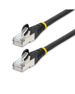 StarTech.com 5m CAT6a Ethernet Cable - Black - Low Smoke Zero Halogen (LSZH) - 10GbE 500MHz 100W PoE++ Snagless RJ-45 w/Strain Reliefs S/FTP Network Patch Cord