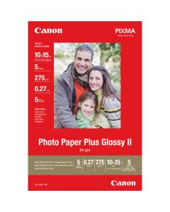 Canon PP-201 Glossy II Photo Paper Plus 10x15cm - 5 Sheets