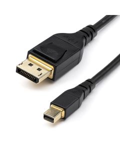 StarTech.com 6ft (2m) VESA Certified Mini DisplayPort to DisplayPort 1.4 Cable - 8K 60Hz HBR3 HDR - Super UHD mDP to DP 1.4 Cord - Slim (34 AWG) Ultra HD 4K 120Hz - Monitor/Video Cable