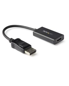 StarTech.com DisplayPort to HDMI Adapter - 4K 60Hz HDR10 Active DisplayPort 1.4 to HDMI 2.0b Video Converter - 4K DP to HDMI Adapter Dongle for Monitor/Display/TV - Latching DP Connector