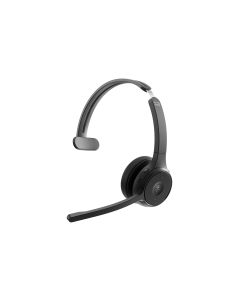 Cisco Headset 721Q, Wireless Single On-Ear Bluetooth Headphones, Microsoft Teams Button, USB-A HD Bluetooth Adapter, Soft Case, Carbon Black, 1-Year Limited Liability Warranty (HS-WL-721Q-BUNA-C)