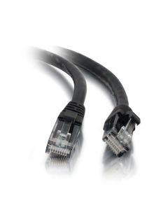 C2G 0.3m Cat5e Booted Unshielded (UTP) Network Patch Cable - Black