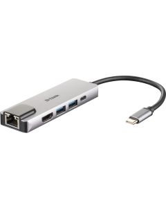 D-Link 5-in-1 USB-C Hub with HDMI/Ethernet and Power Delivery