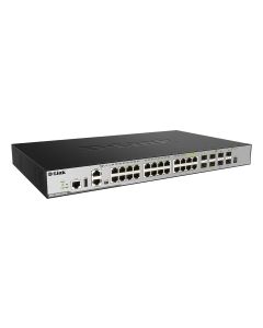 D-Link 24-Port L3 Stackable Managed Gigabit Switch including 4 x 1000BaseT/SFP & 4 x 10GE SFP+