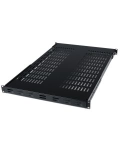 StarTech.com 1U Adjustable Vented Server Rack Mount Shelf - 175lbs - 19.5 to 38in Adjustable Mounting Depth Universal Tray for 19" AV/ Network Equipment Rack - 27.5in Deep