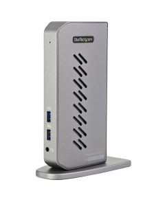 StarTech.com USB-C USB-A Dock - Hybrid Universal USB 3.0 Docking Station for USB-C or USB-A Laptop - Dual Monitor 4K 60Hz HDMI/DisplayPort - 6x USB-A, GbE - USB 3.1 Gen 1 - Windows/Mac