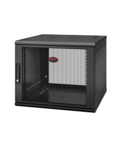 APC NetShelter 9U Wallmount Rack Enclosure Cabinet Single Hinged Server Depth