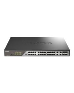 D-Link DSS-200G-28MP/B network switch Managed L2 Gigabit Ethernet (10/100/1000) Power over Ethernet (PoE) 1U Grey