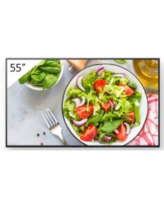 Sony FW-55BZ35L Signage Display Digital signage flat panel 139.7 cm (55") LCD Wi-Fi 550 cd/m² 4K Ultra HD Black Android 24/7