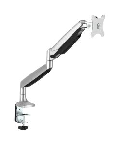 StarTech.com Desk Mount Monitor Arm - Heavy Duty Ergonomic VESA Monitor Arm - Single 9kg Display - Full Motion, Height Adjustable, Articulating - Aluminum - C-Clamp/Grommet - Silver